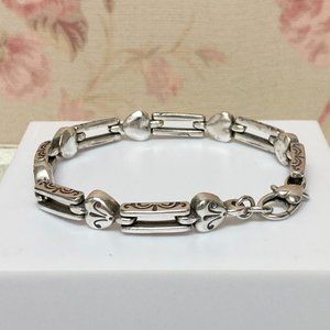 Brighton Brand Heart Etched Bracelet